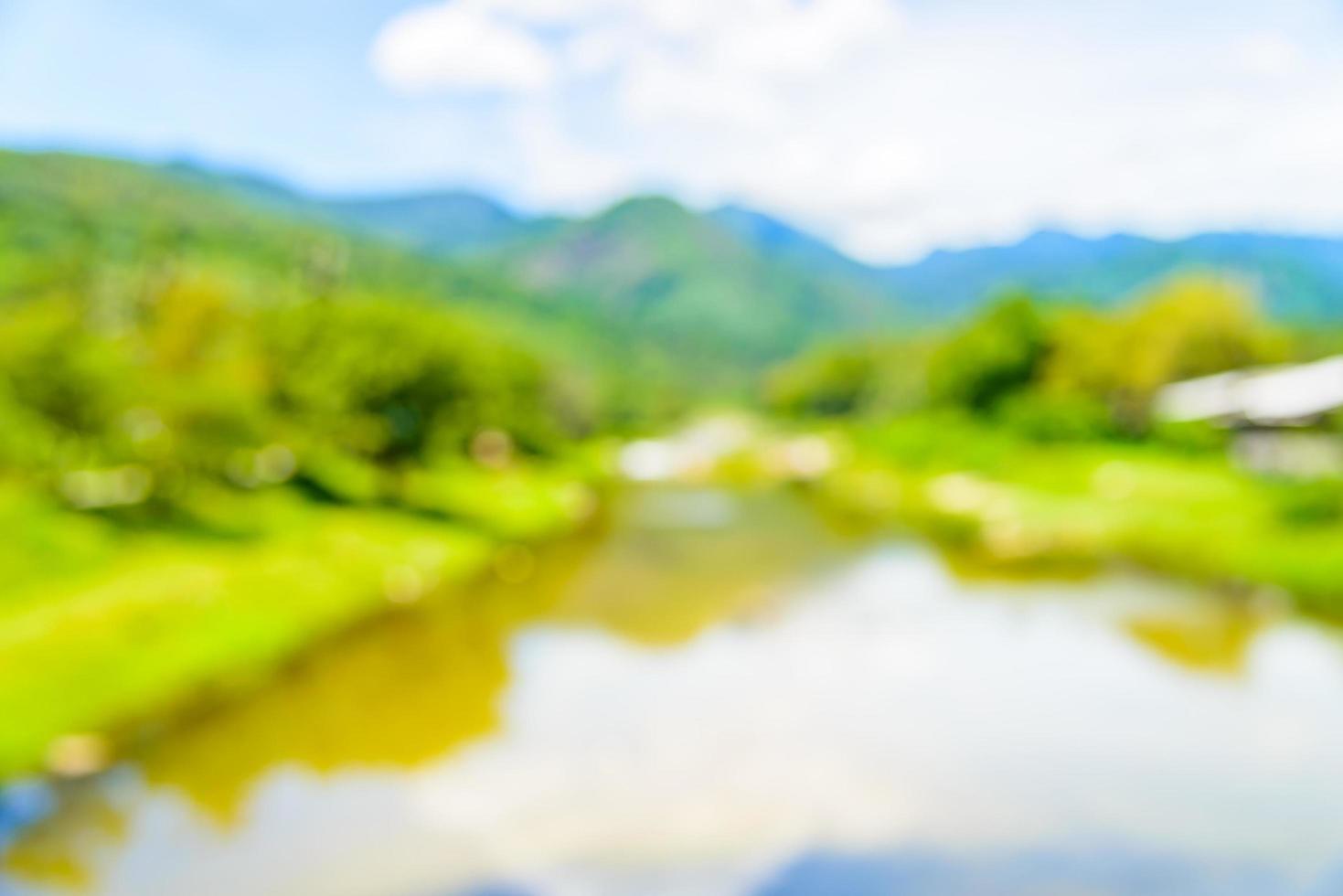 Abstract beautiful blur mountain and river background photo