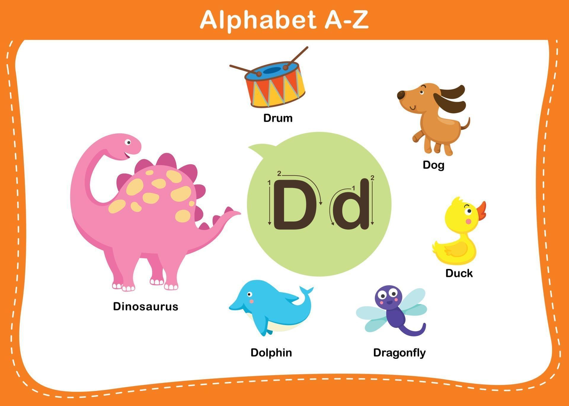 Alphabet Letter D vector illustration 2268016 Vector Art at Vecteezy