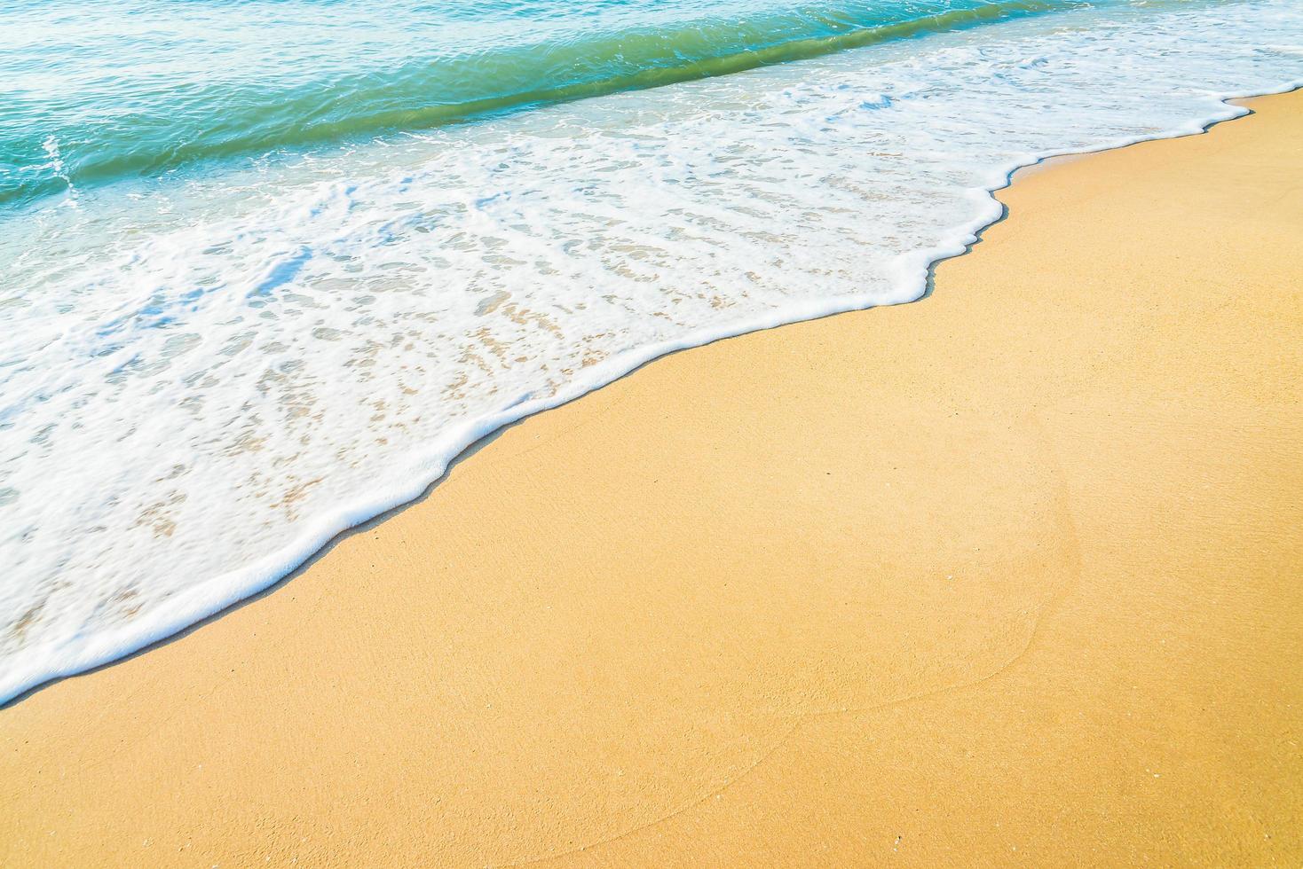 Wave on the beach photo