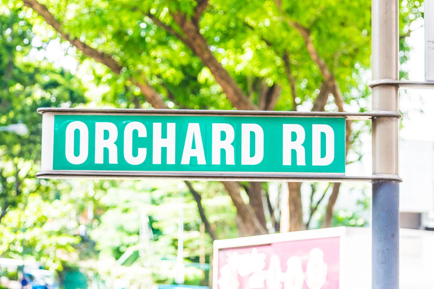 Orchard road sign in SIngapore photo