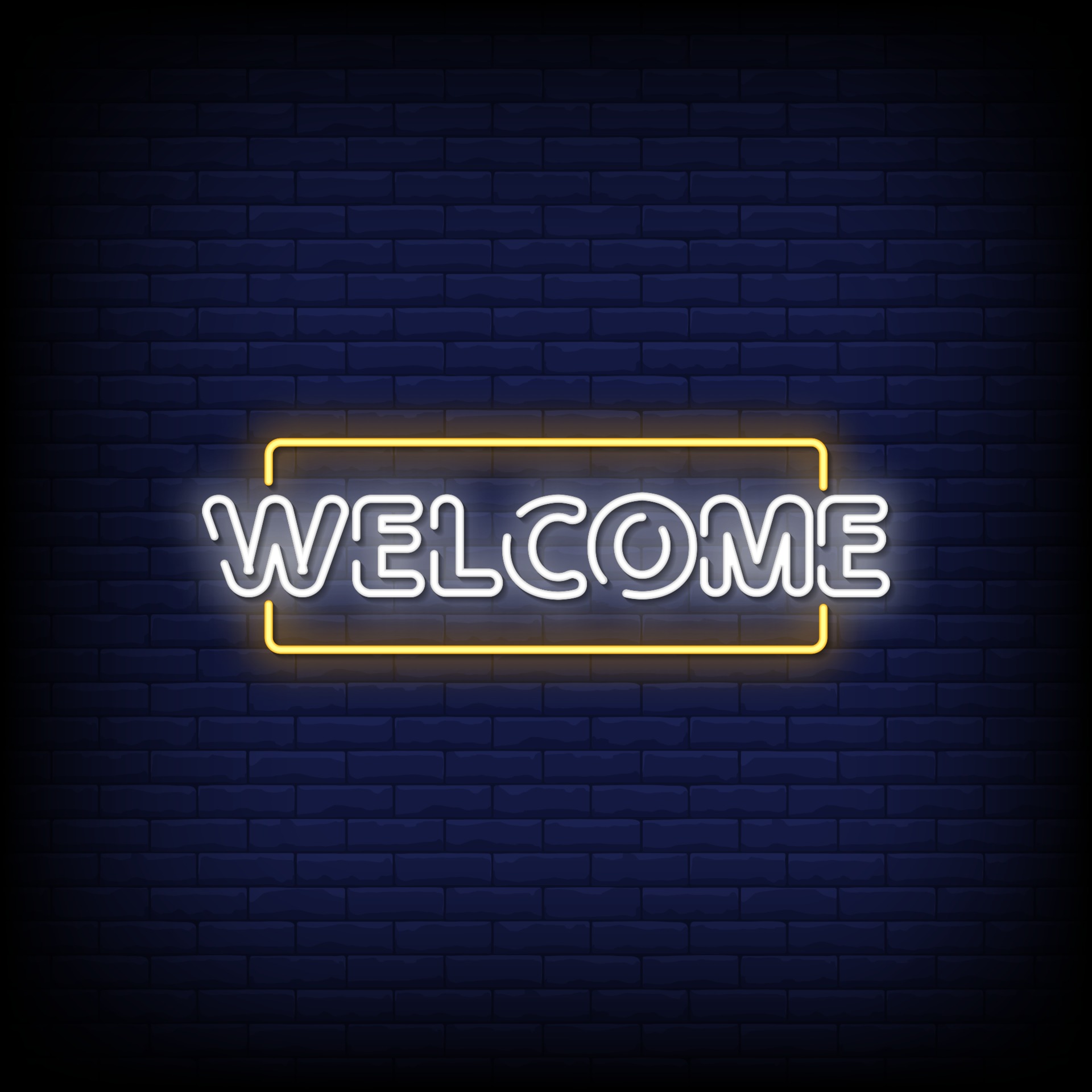 Welcome Neon Signs Style Text Vector 2268267 Vector Art at Vecteezy