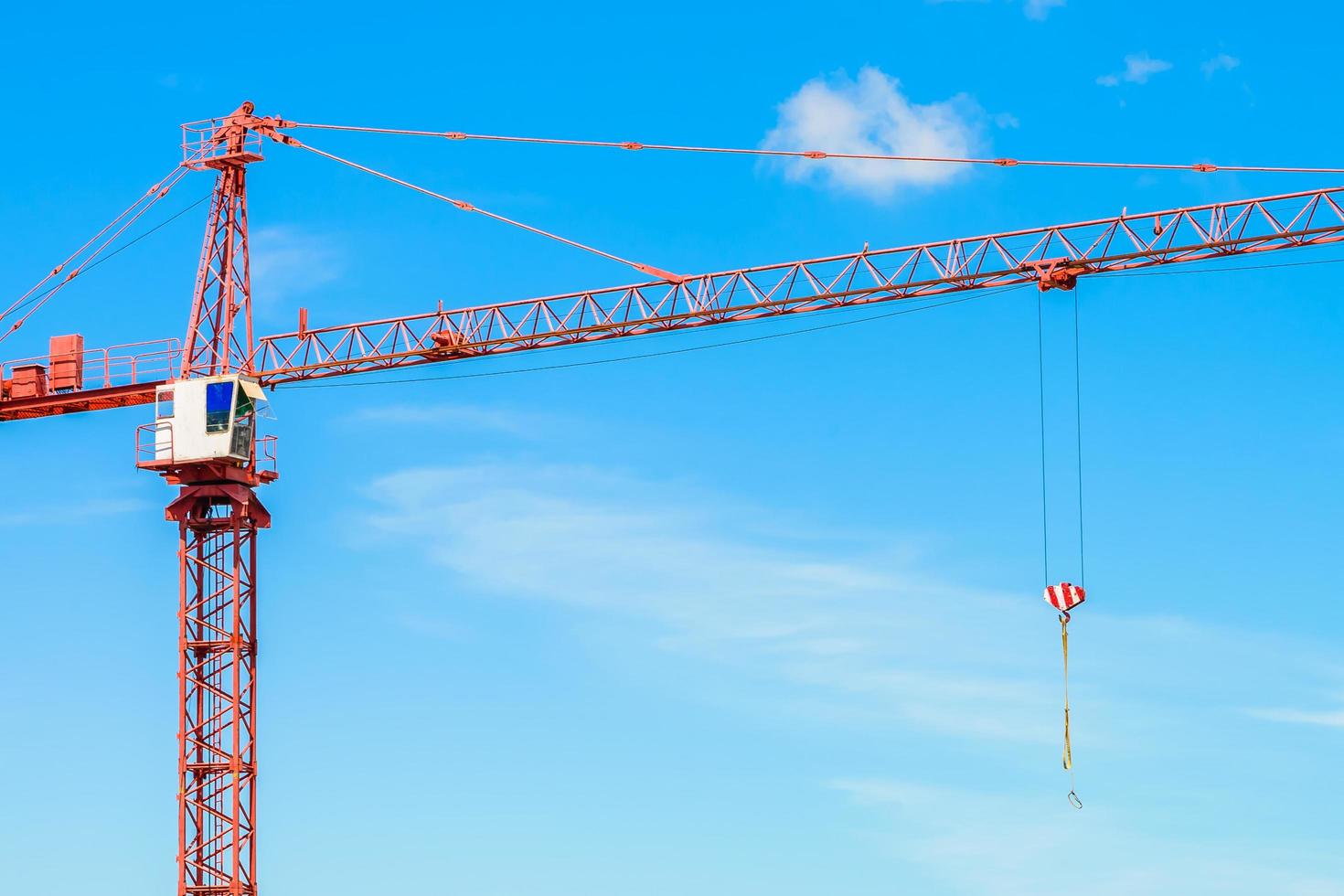 Crane at construction site photo