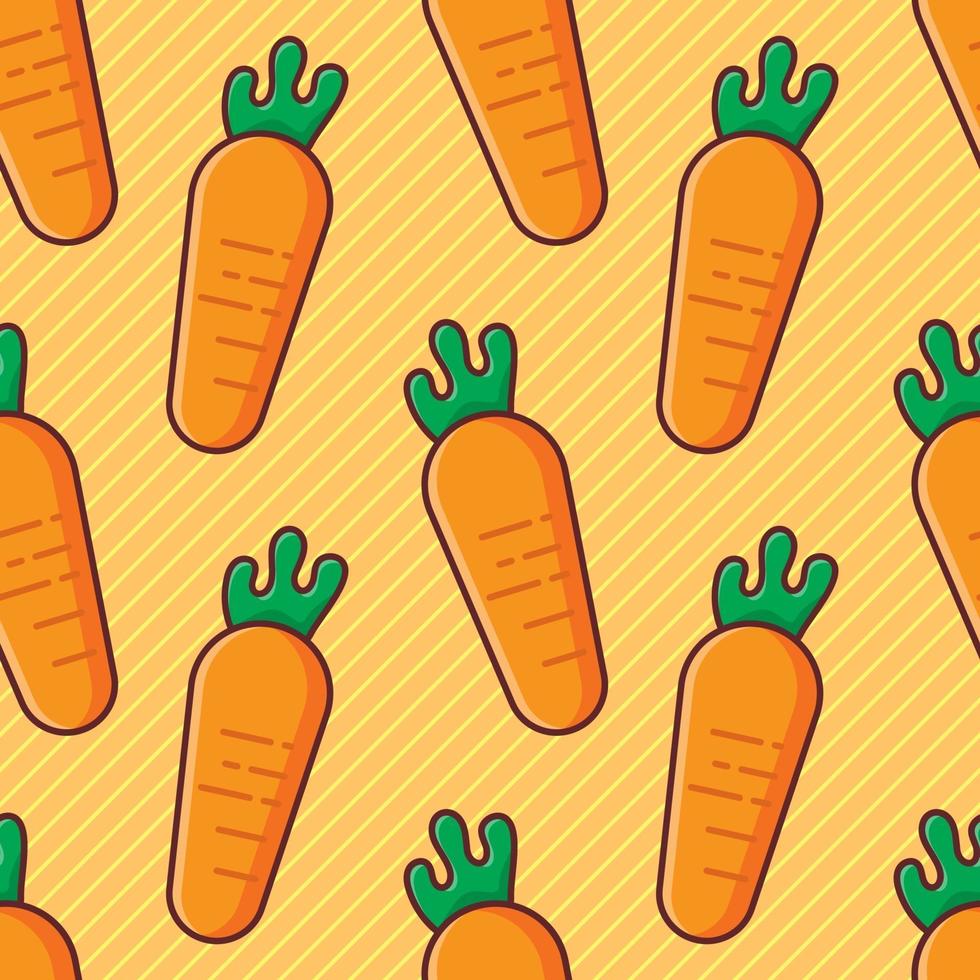 carrot seamless pattern illustration vector