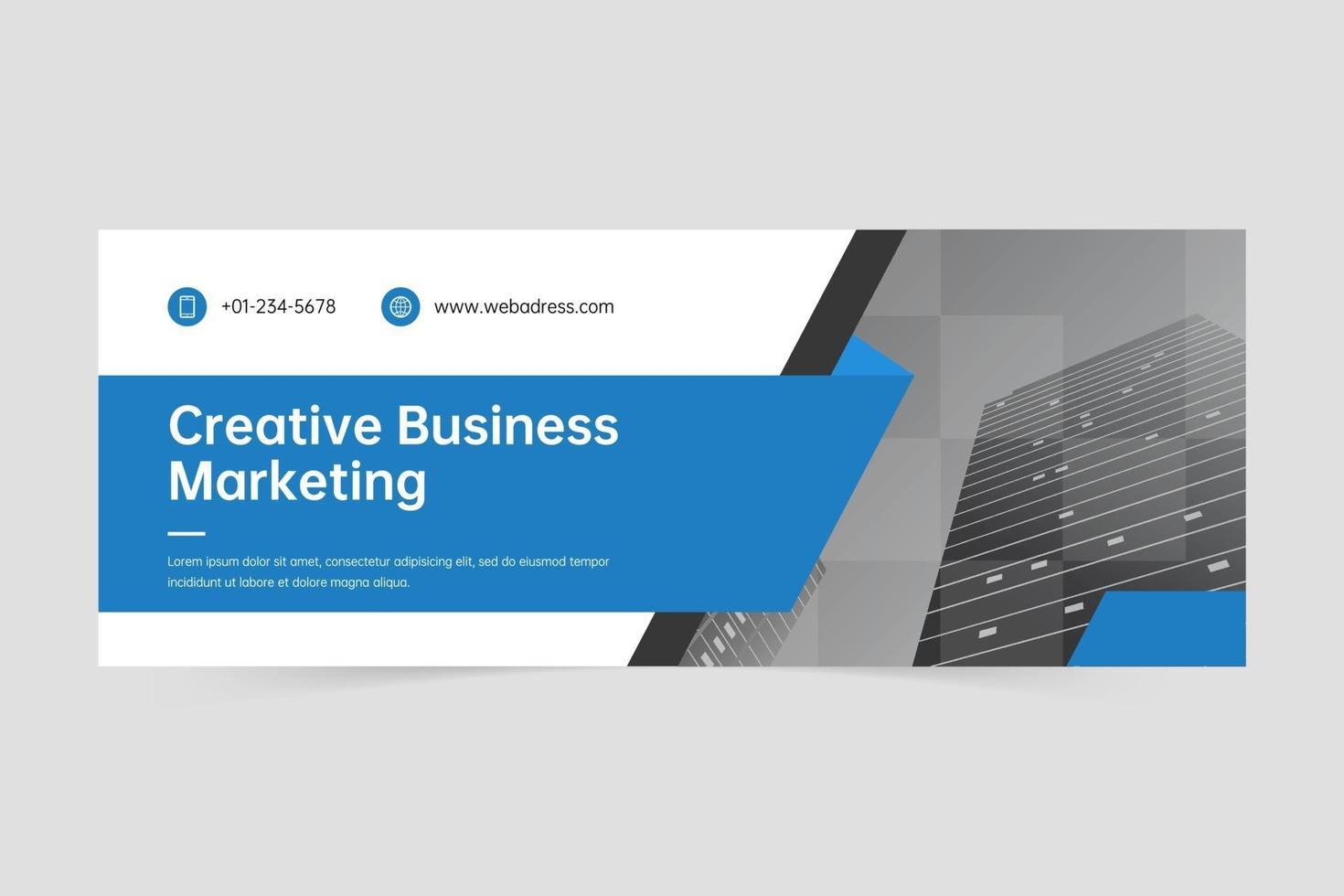 Professional corporate business banner design template vector