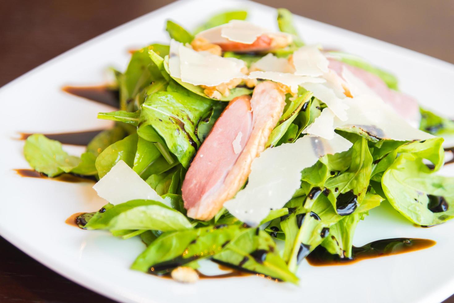 Smoked duck breast salad photo