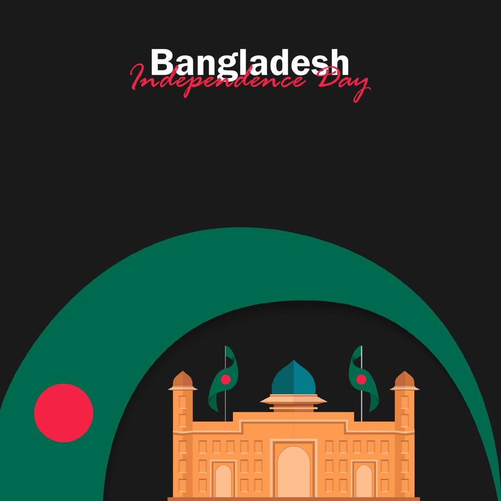 Vector of Independence Day with Bangladesh Flags.