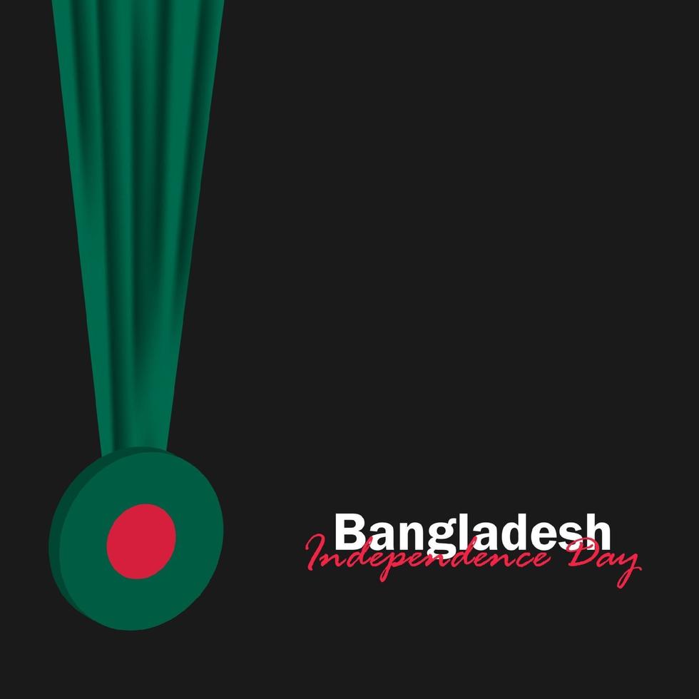 Vector of Independence Day with Bangladesh Flags.