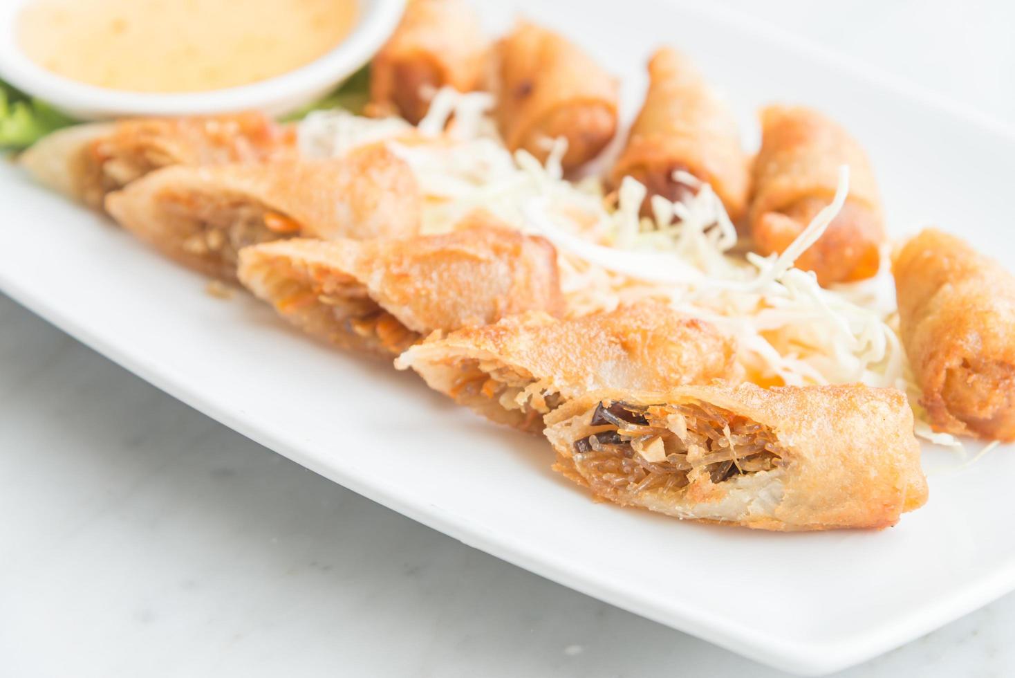 Fried spring rolls photo