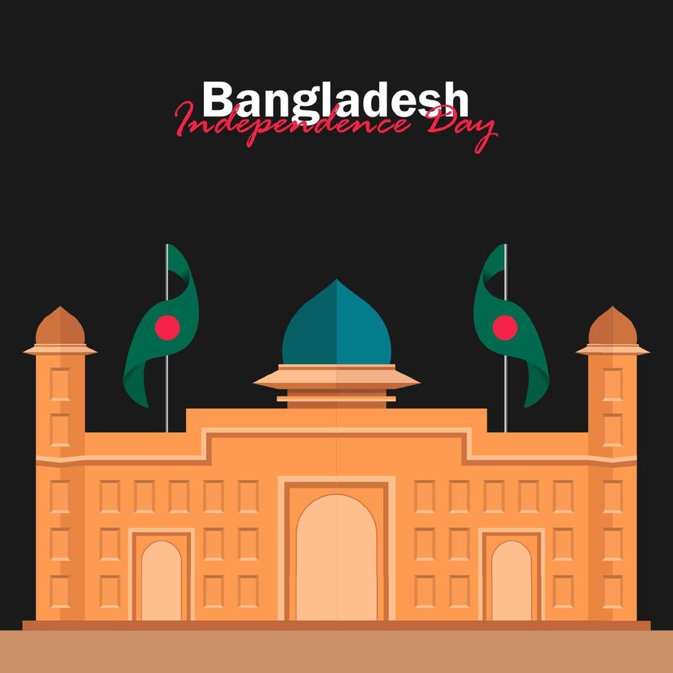 Vector of Independence Day with Bangladesh Flags.