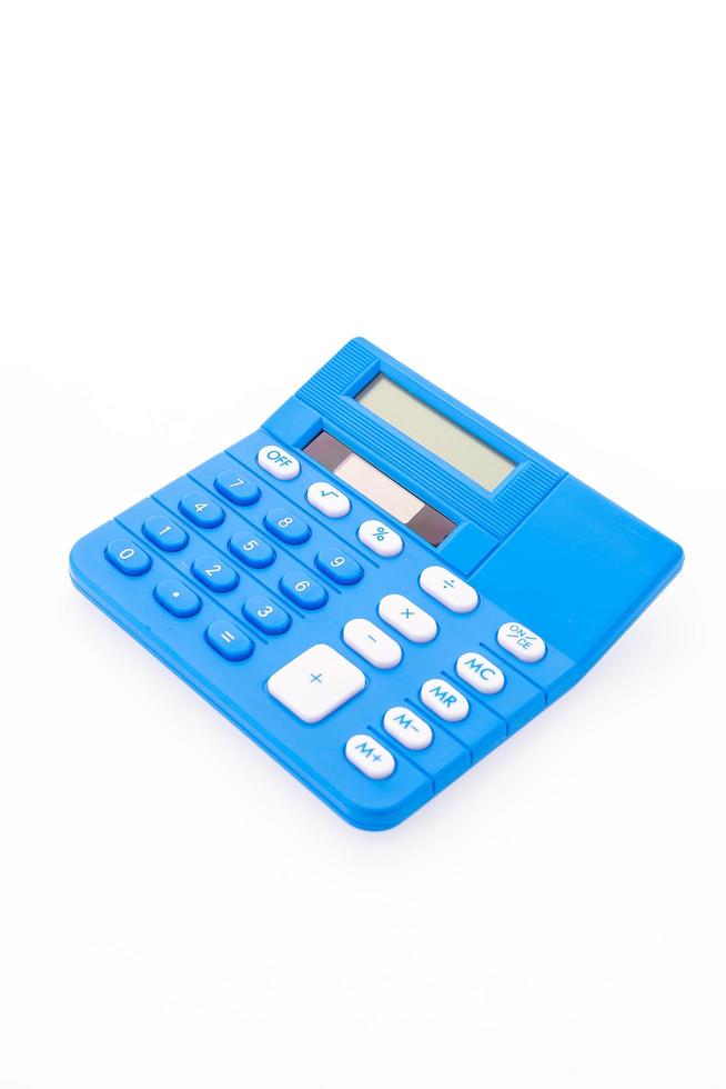 Calculator isolated on white background photo