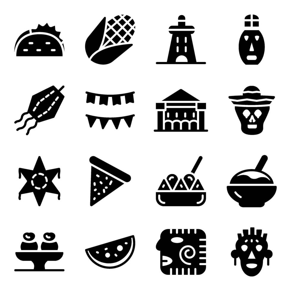 Mexican Fiesta Elements vector