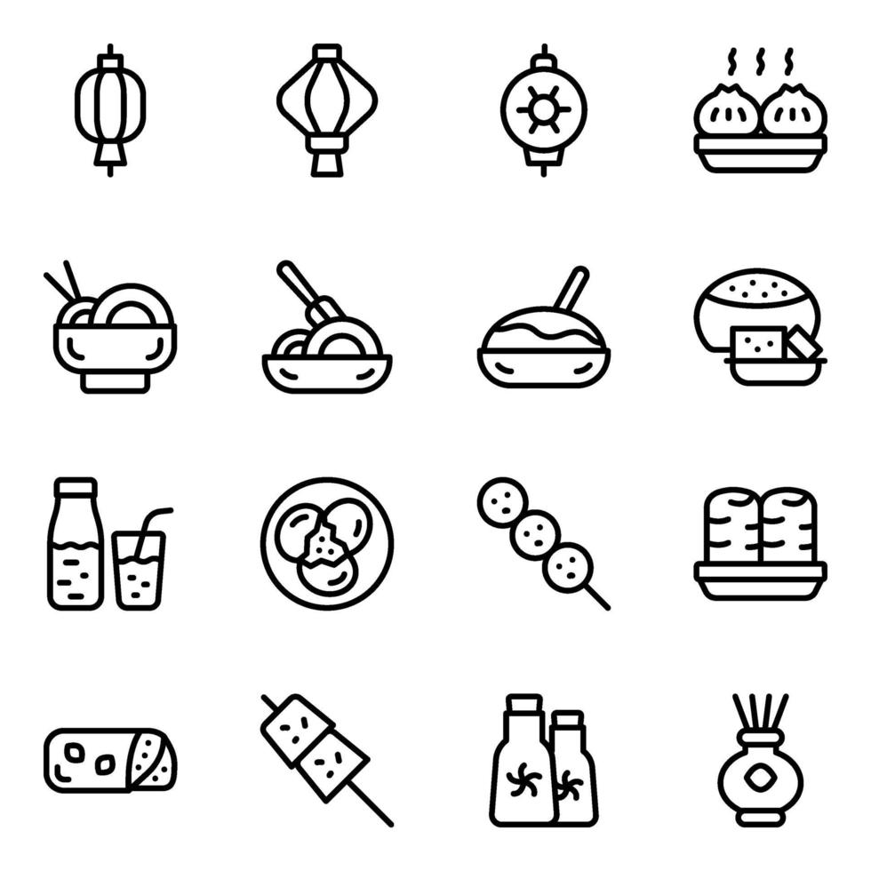 cocinas de hong kong vector