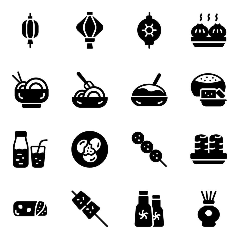 Hong Kong Cuisines vector