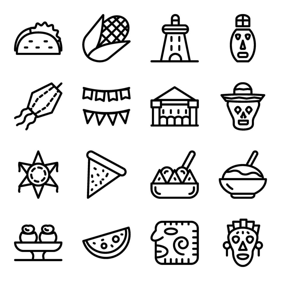 Mexican Fiesta Elements vector