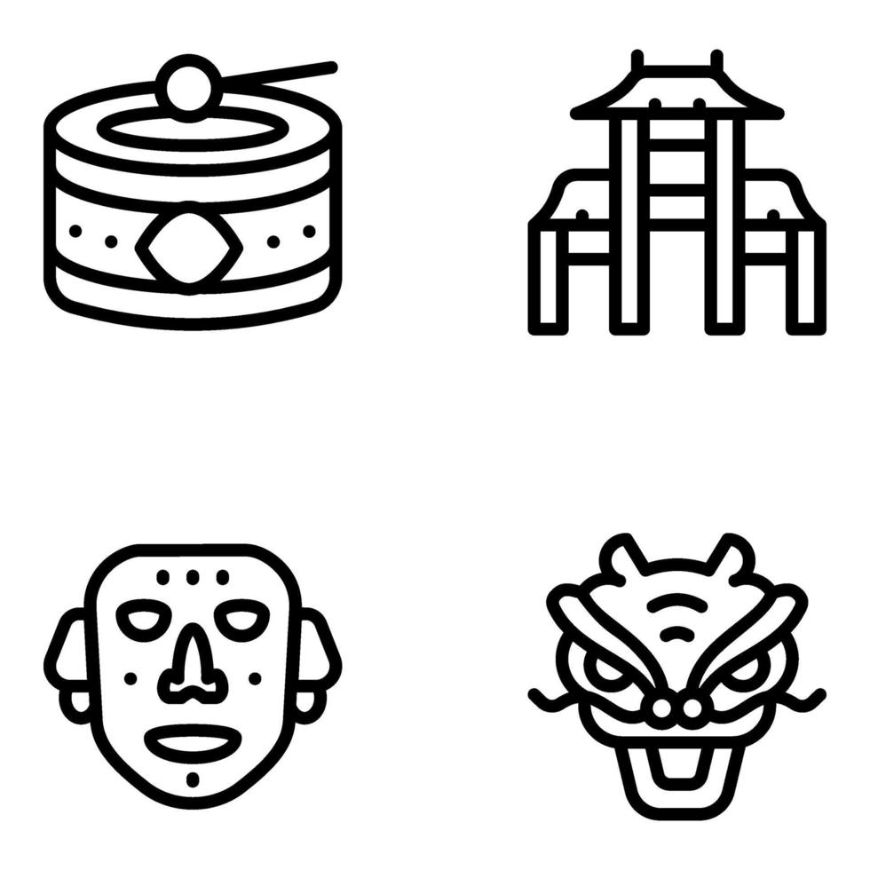 Tribal Elements of Hong Kong vector