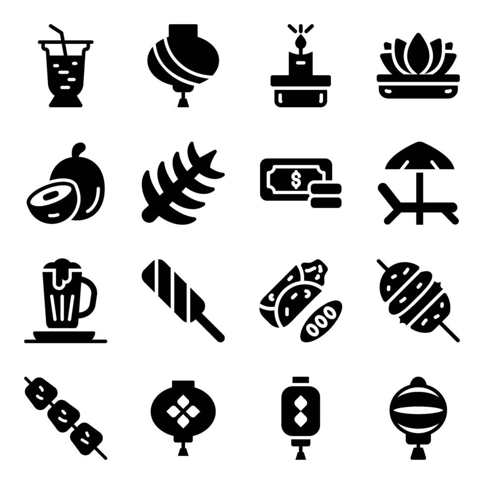 Singapore Landmarks and Elements vector