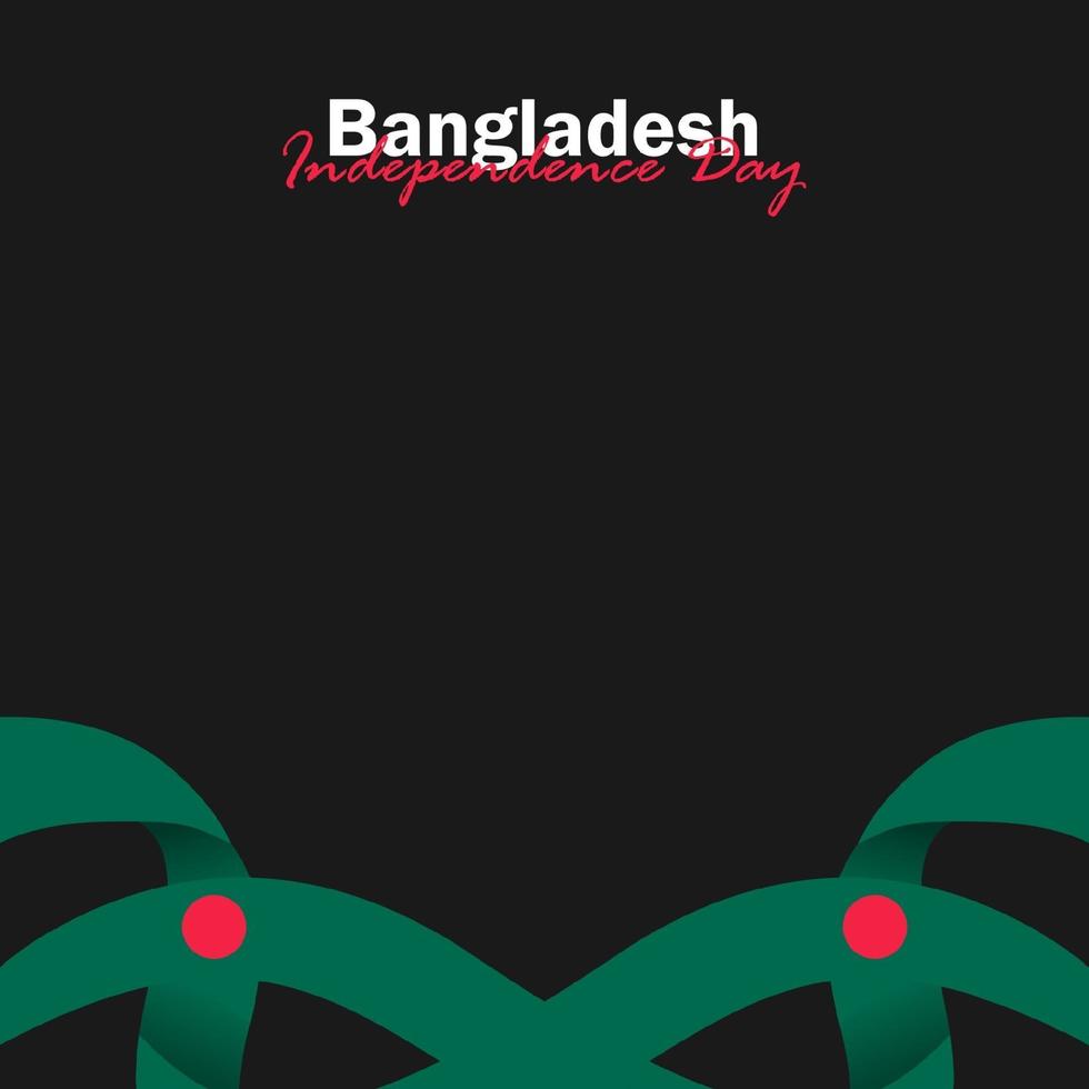 Vector of Independence Day with Bangladesh Flags.