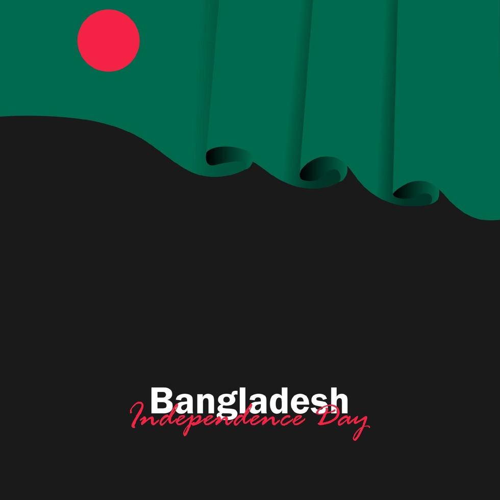 Vector of Independence Day with Bangladesh Flags.