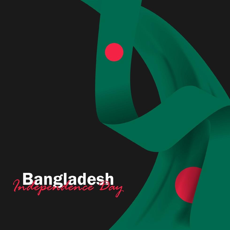Vector of Independence Day with Bangladesh Flags.