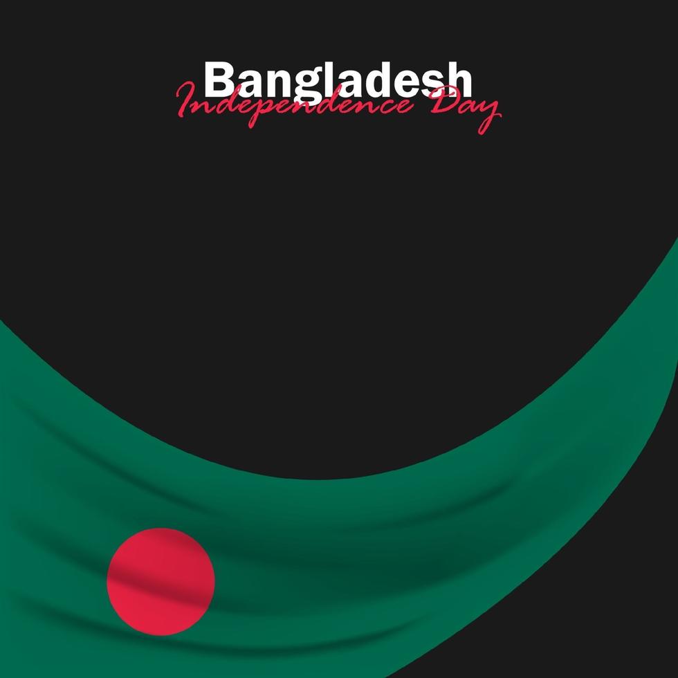 Vector of Independence Day with Bangladesh Flags.
