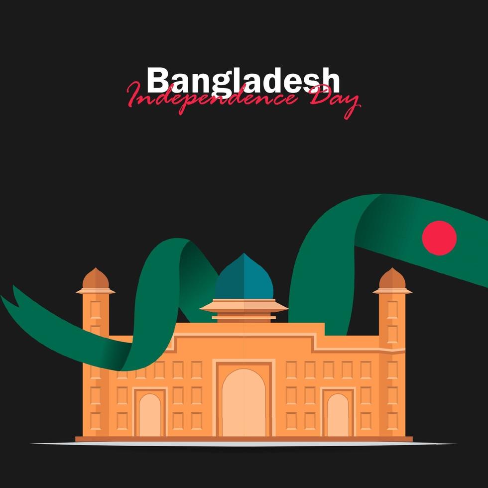 Vector of Independence Day with Bangladesh Flags.