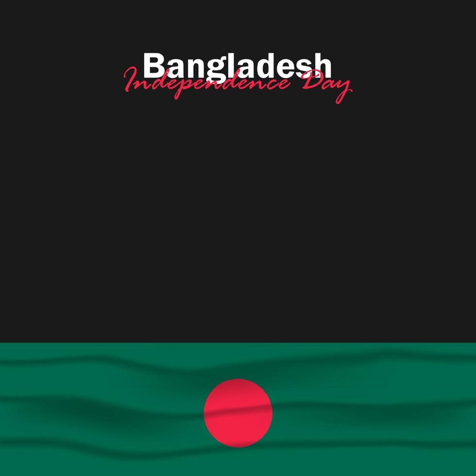 Vector of Independence Day with Bangladesh Flags.