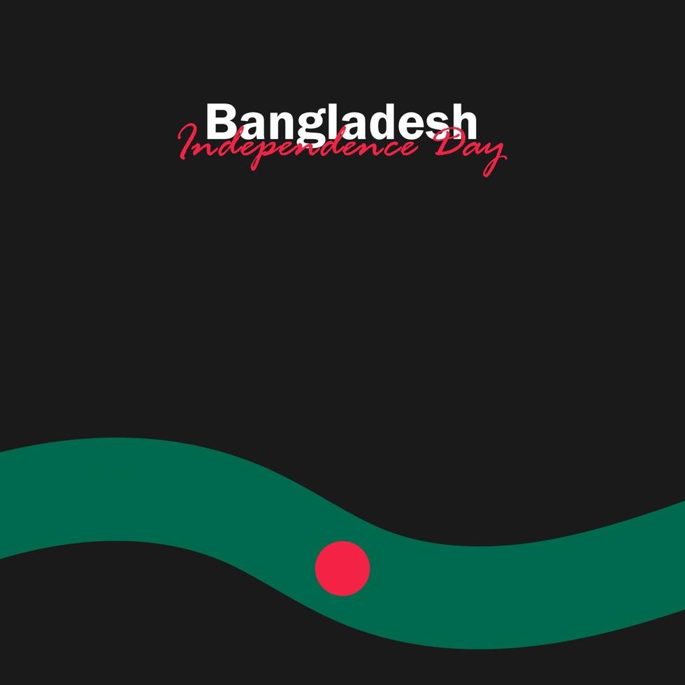 vector del día de la independencia con banderas de bangladesh.