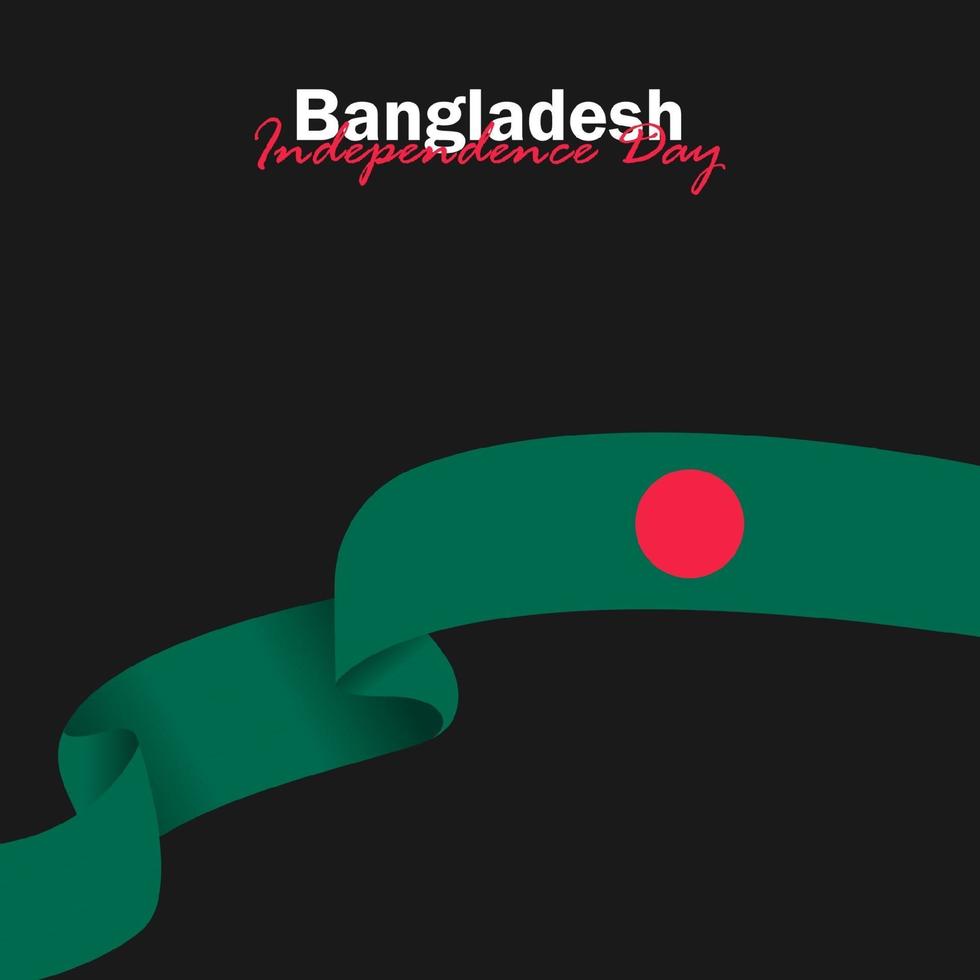 Vector of Independence Day with Bangladesh Flags.