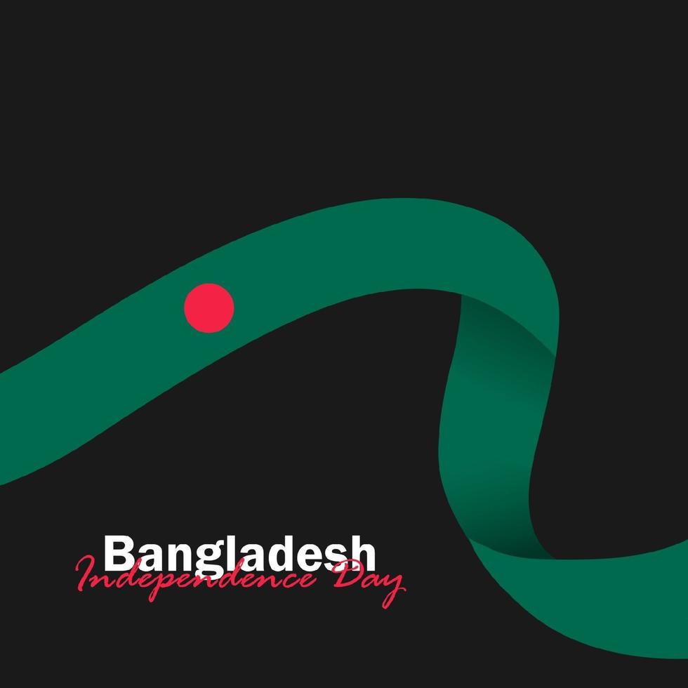 Vector of Independence Day with Bangladesh Flags.