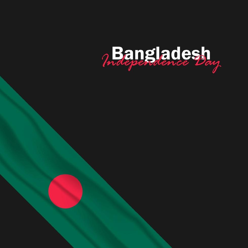 Vector of Independence Day with Bangladesh Flags.