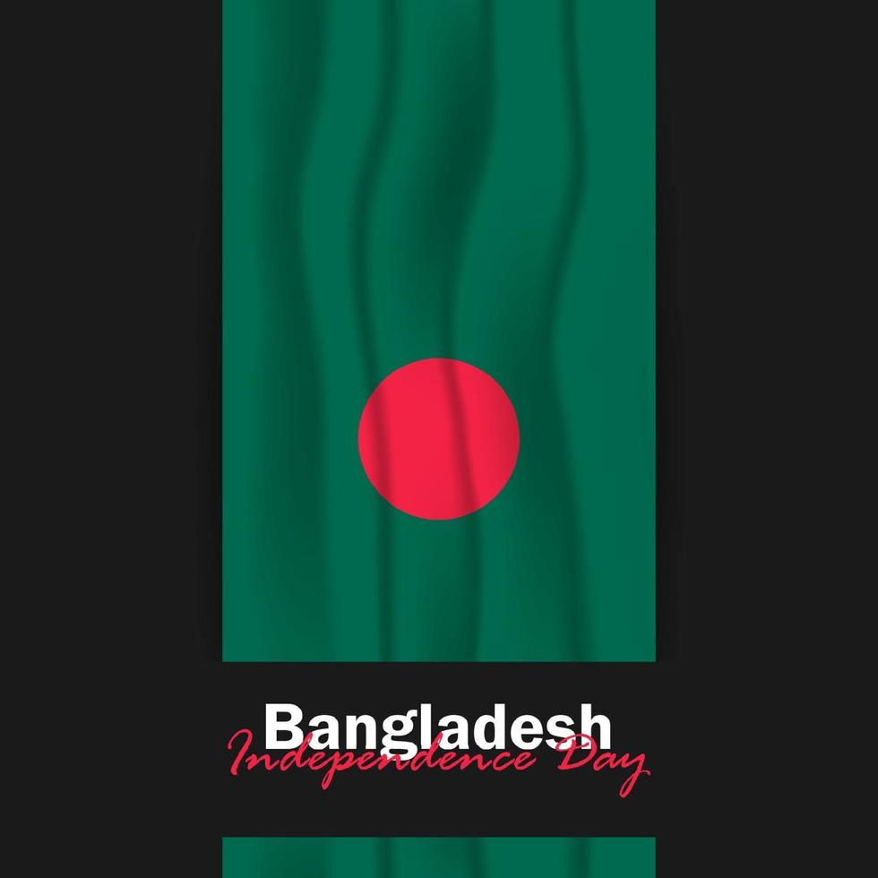 Vector of Independence Day with Bangladesh Flags.