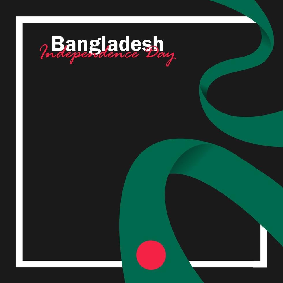 Vector of Independence Day with Bangladesh Flags.