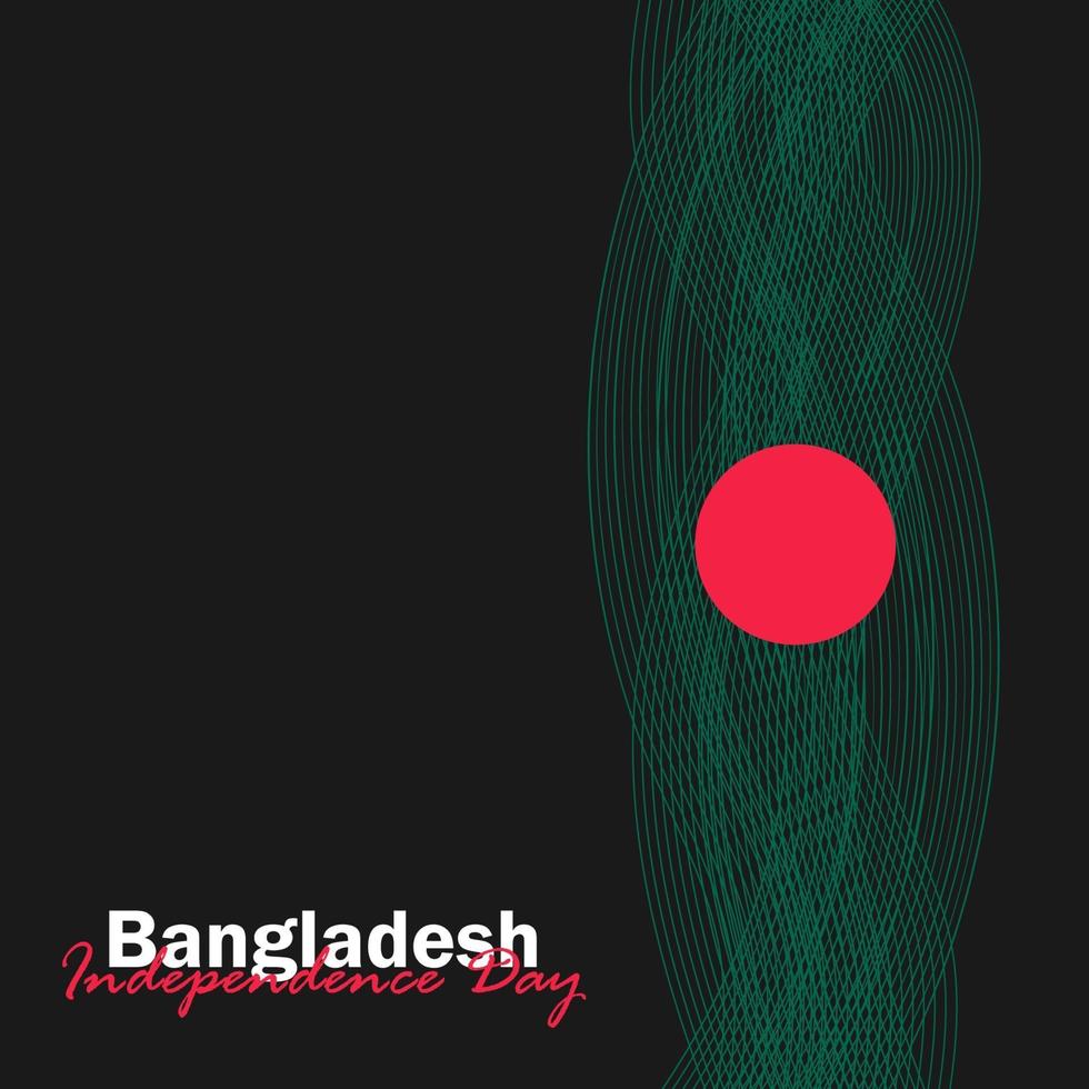 Vector of Independence Day with Bangladesh Flags.