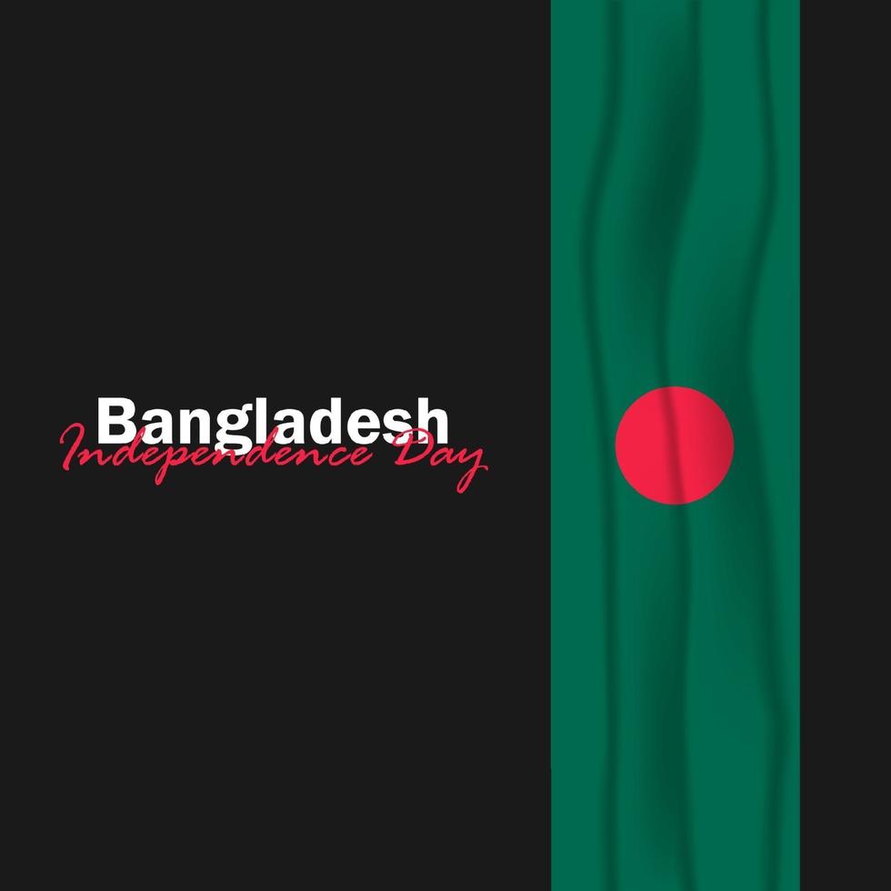 Vector of Independence Day with Bangladesh Flags.