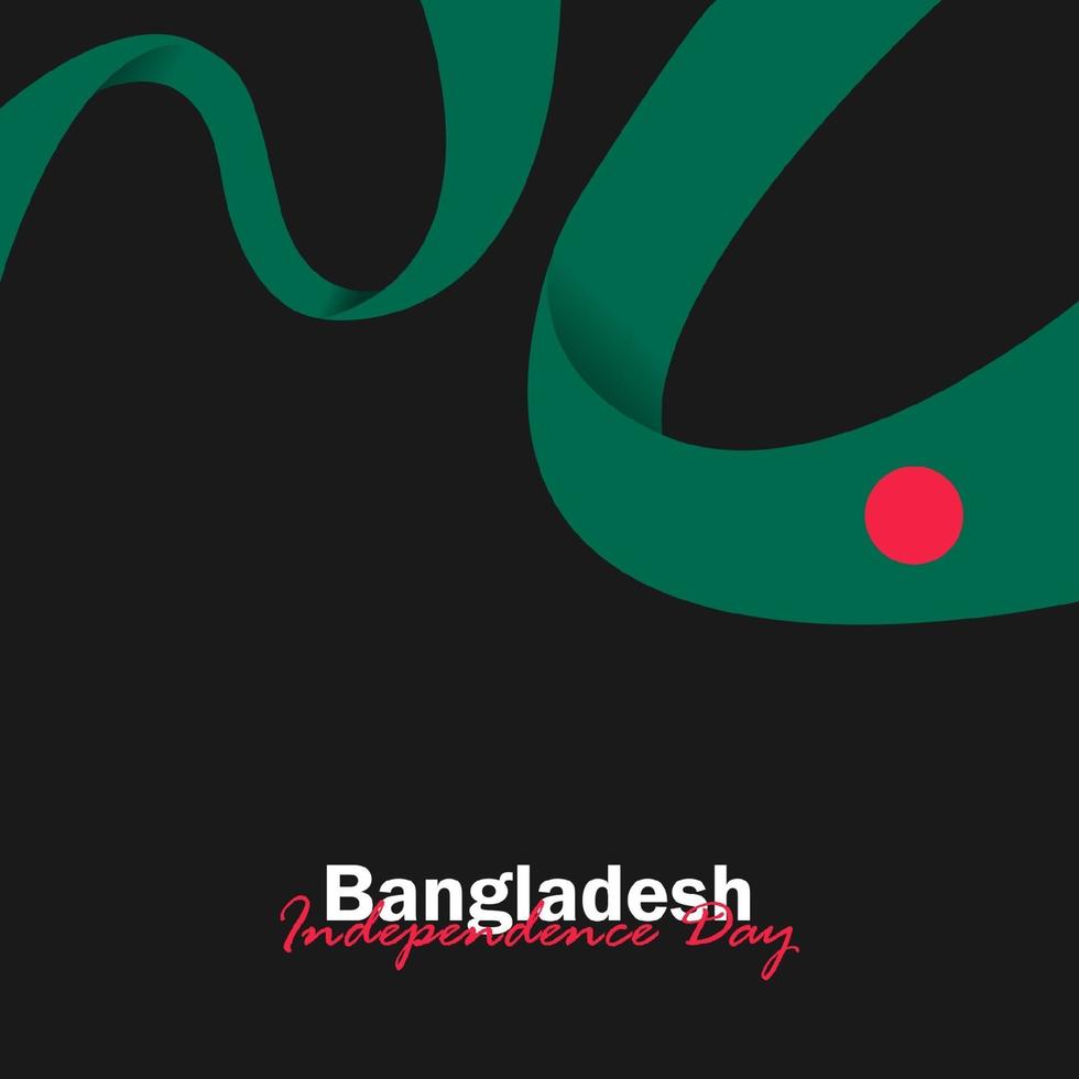 Vector of Independence Day with Bangladesh Flags.