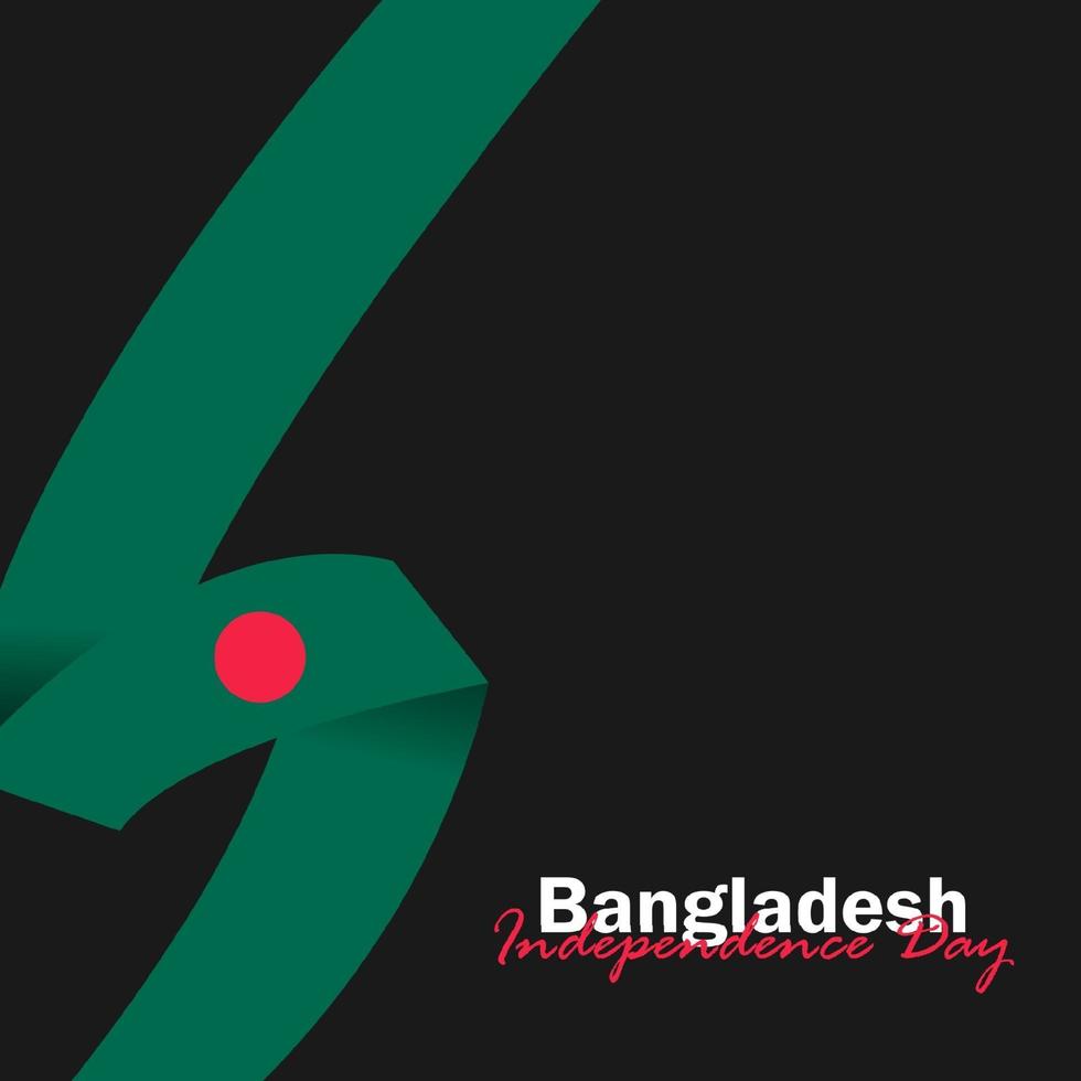 vector del día de la independencia con banderas de bangladesh.