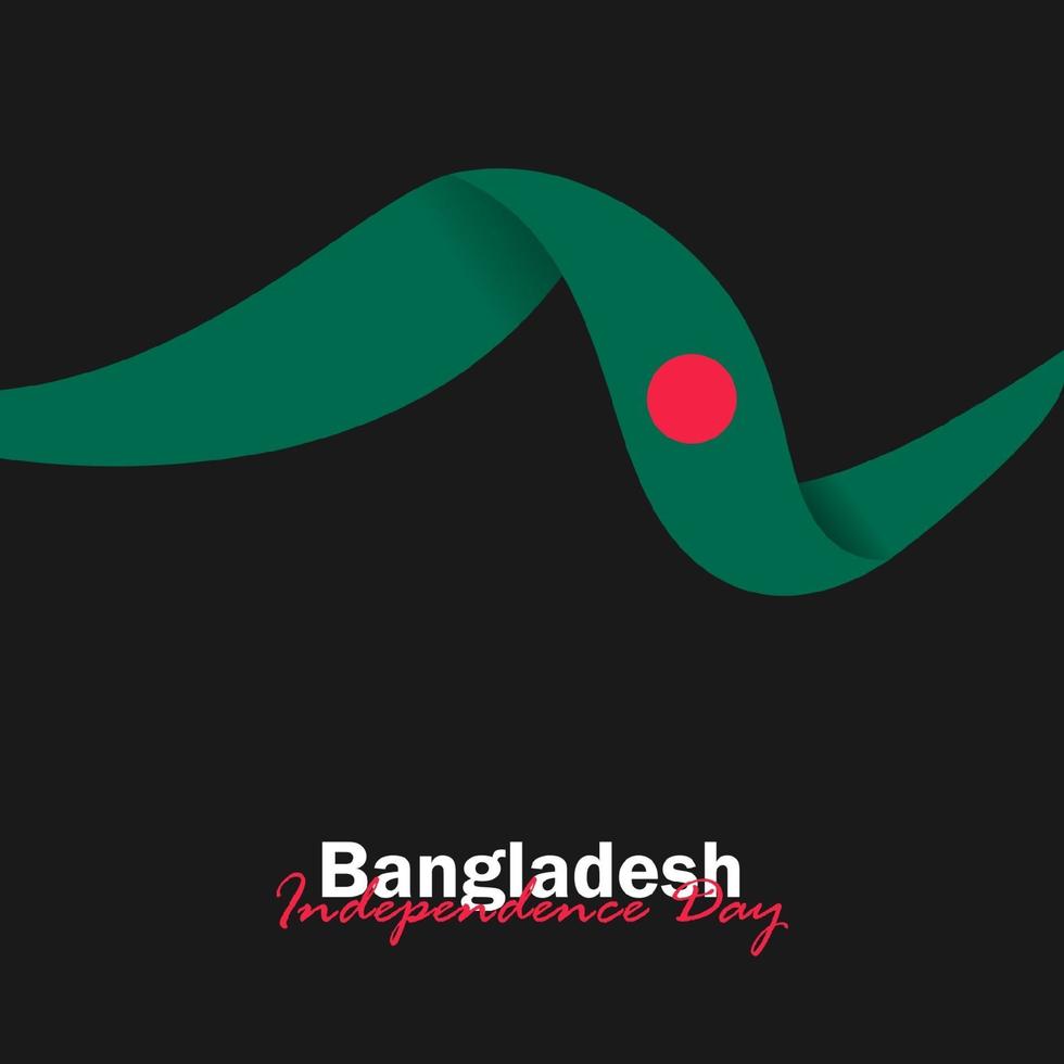 Vector of Independence Day with Bangladesh Flags.