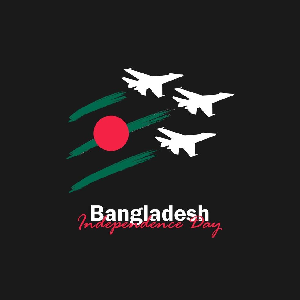 Vector of Independence Day with Bangladesh Flags.