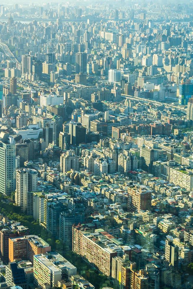 paisaje urbano de la ciudad de taipei, taiwán foto