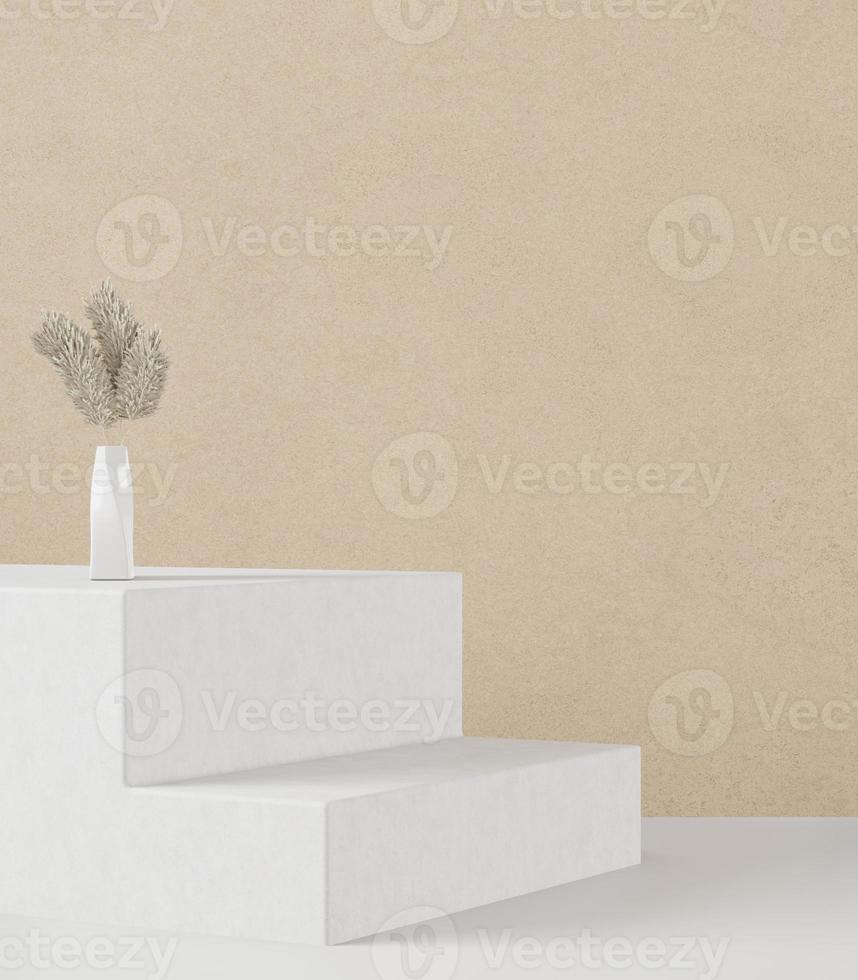 Cosmetic background for product presentation, 3d render illustration photo