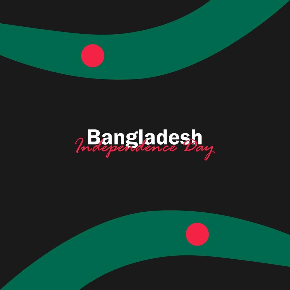 vector del día de la independencia con banderas de bangladesh.