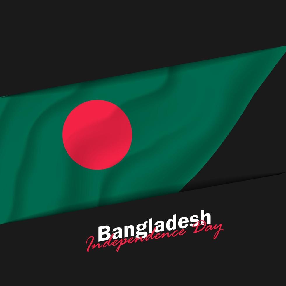 Vector of Independence Day with Bangladesh Flags.