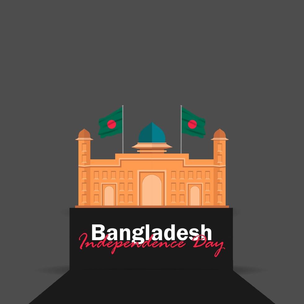 Vector of Independence Day with Bangladesh Flags.