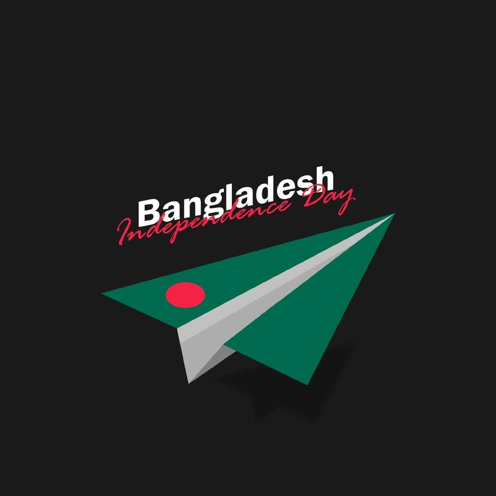 Vector of Independence Day with Bangladesh Flags.