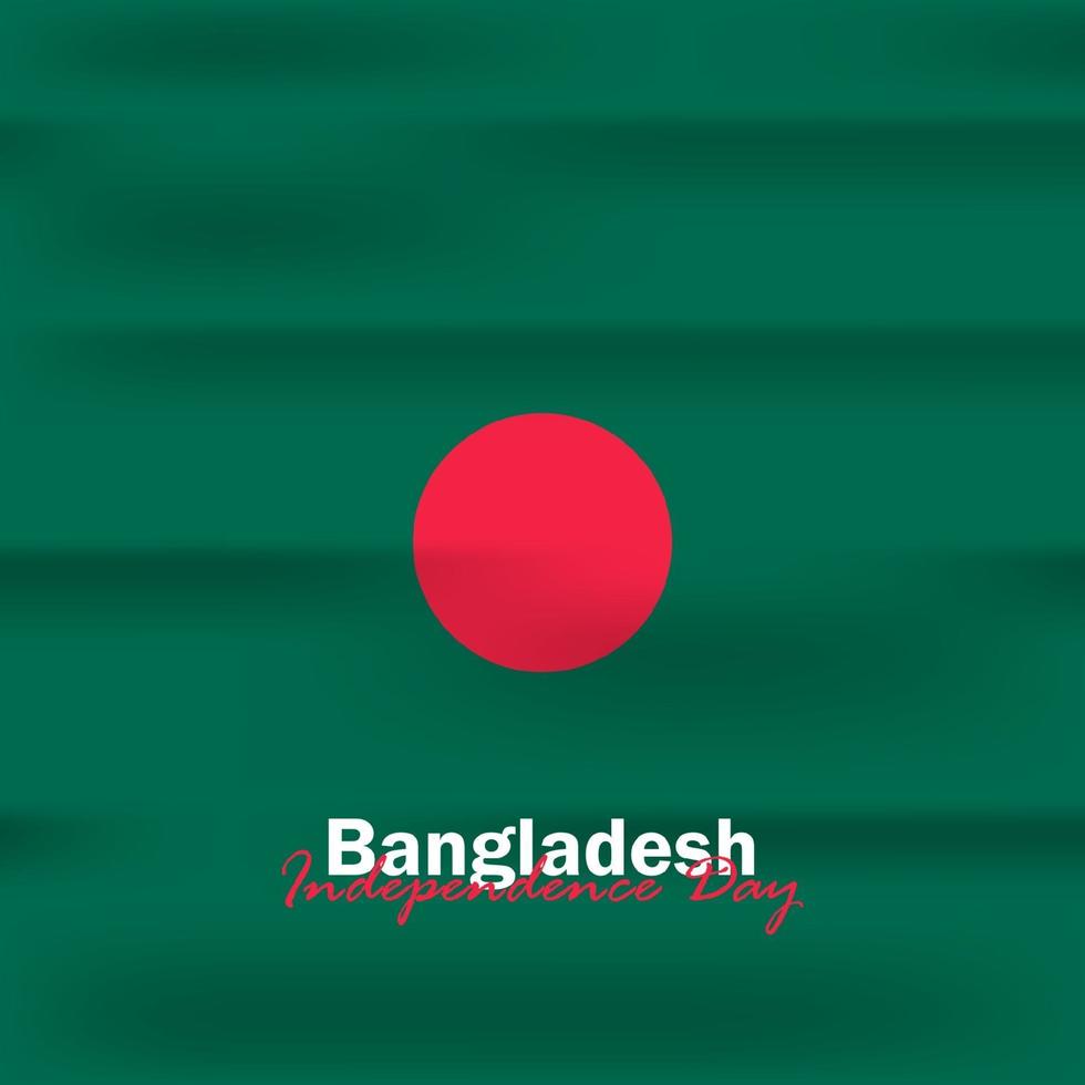 vector del día de la independencia con banderas de bangladesh.