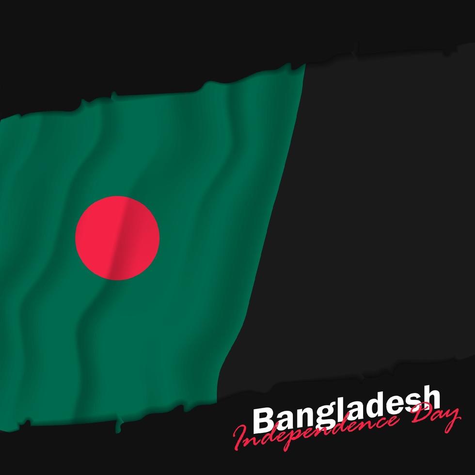 Vector of Independence Day with Bangladesh Flags.