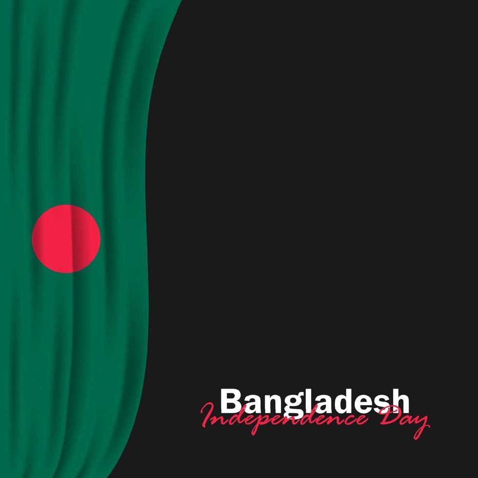 Vector of Independence Day with Bangladesh Flags.