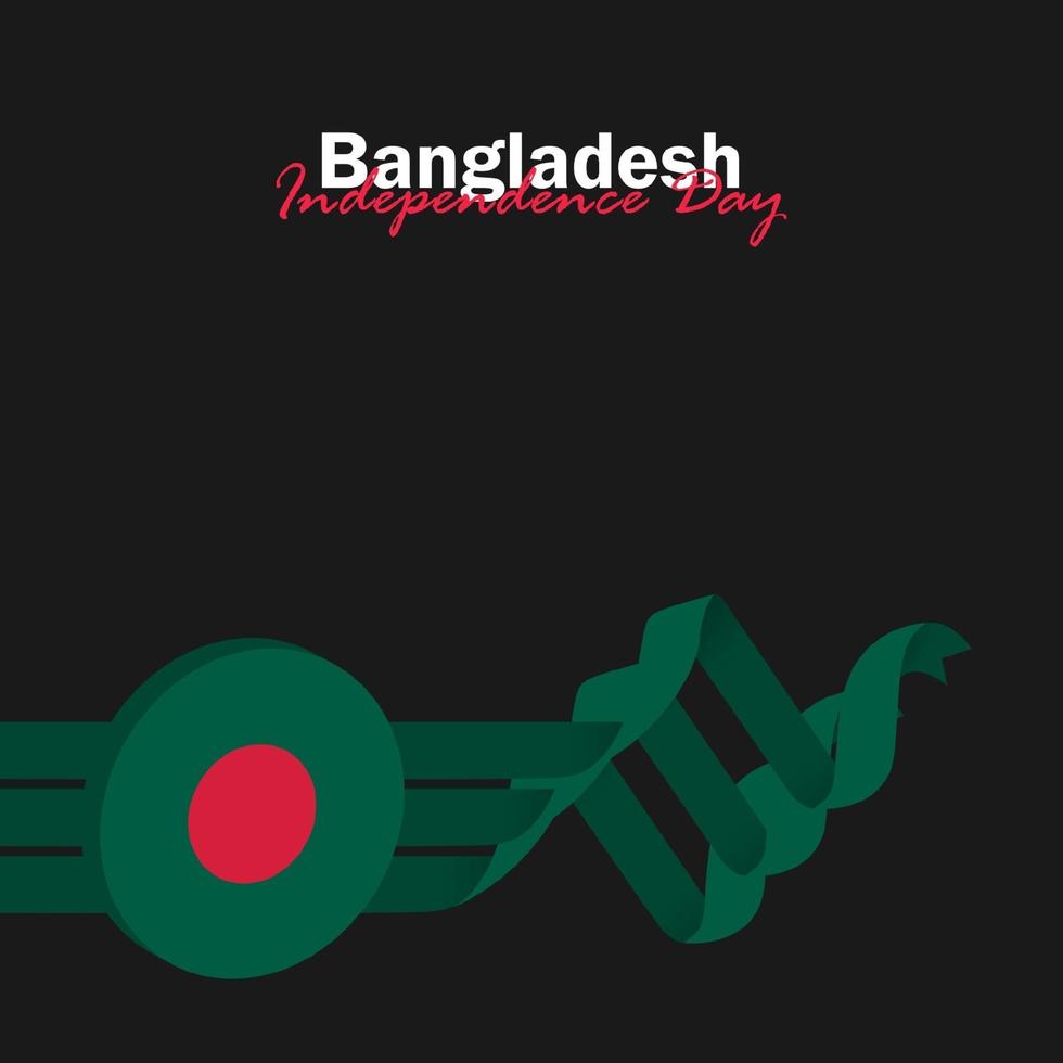 Vector of Independence Day with Bangladesh Flags.