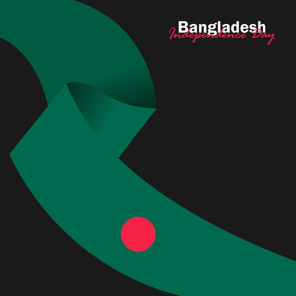 Vector of Independence Day with Bangladesh Flags.