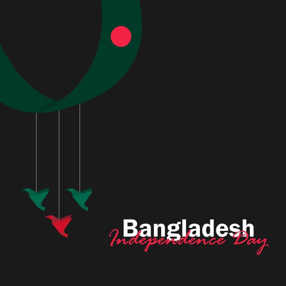 Celebration of Bangladesh Independence Day on March 26. Vector Illustration